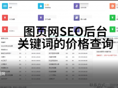 圖頁網SEO后臺怎么查詢關鍵詞價格與百度指數？