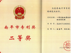 喜訊！虹潤公司獲得南平市專利獎